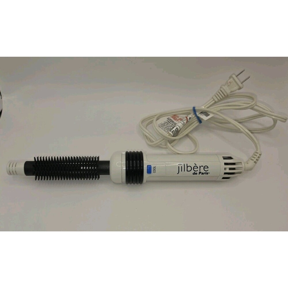 Jilbere De Paris Hot Air Curling Brush Model JB75A Styling Wand 12" White Works